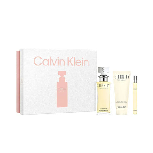 Women's Perfume Set Calvin Klein Eternity EDP 3 Pieces
