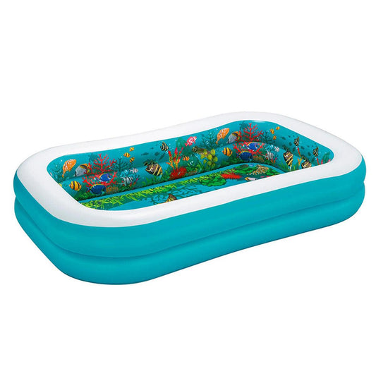 Aufblasbares Planschbecken für Kinder Bestway 3D Bunt 262 x 175 x 51 cm 2 menschen