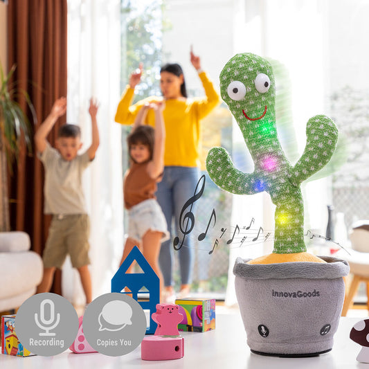 Tanzender Kaktus mit Musik und Mehrfarben-LEDs Pinxi InnovaGoods - Shop Hammer 