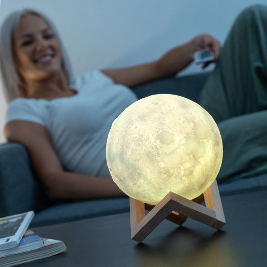 Wiederaufladbare LED Lampe Mond Moondy InnovaGoods - Shop Hammer 