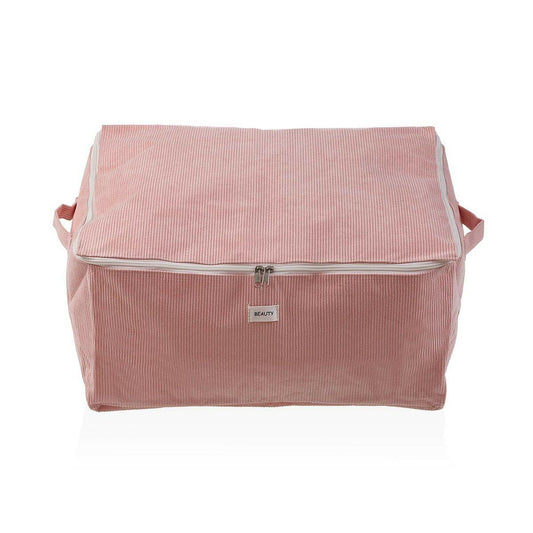 Aufbewahrungsbox Versa Corduroy 40 x 25 x 50 cm Rosa - Shop Hammer 