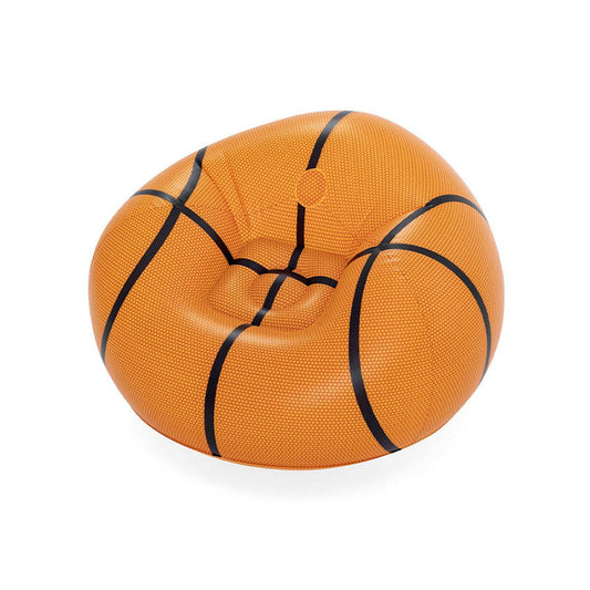 Aufblasbarer Sessel Bestway Orange 114 x 112 x 66 cm Basketball - Shop Hammer 