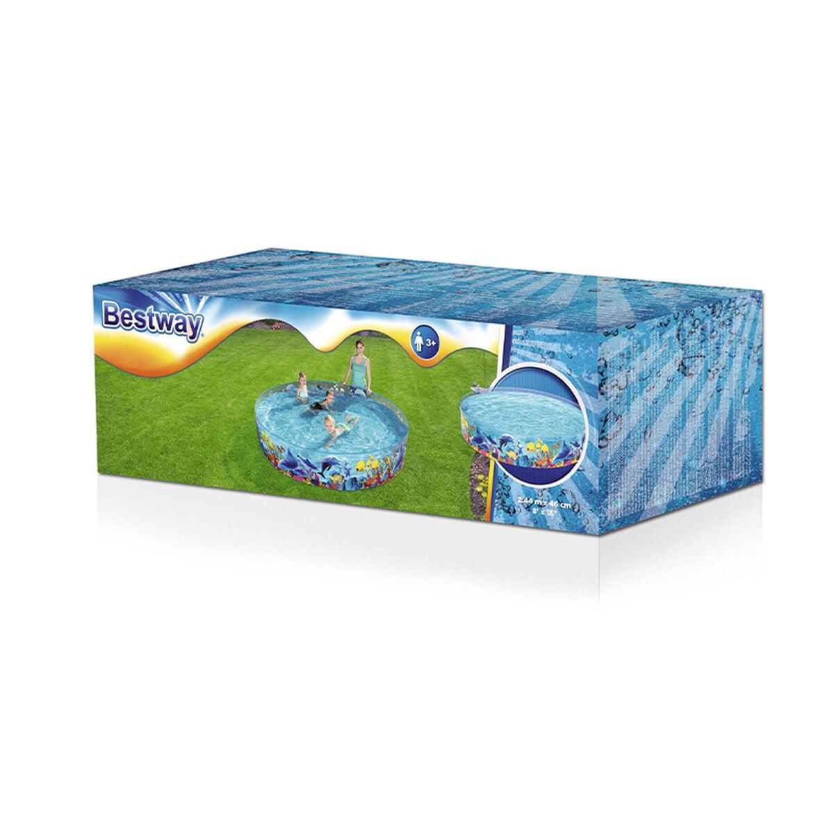 Bestway Starre Kinder-PVC-Pool Marina 244x46 cm +3 Jahre Garten 55031 - Shop Hammer 