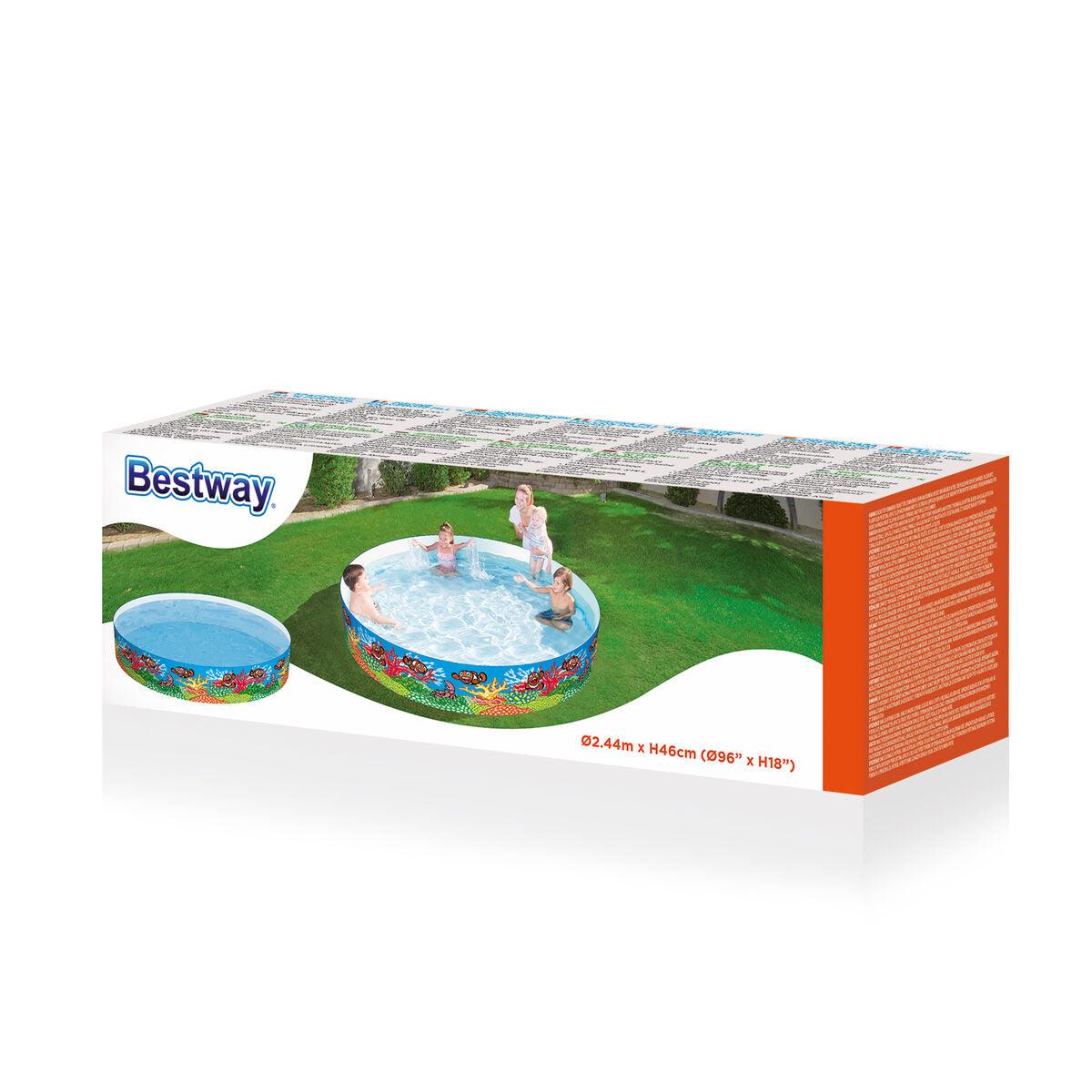 Bestway Starre Kinder-PVC-Pool Marina 244x46 cm +3 Jahre Garten 55031 - Shop Hammer 