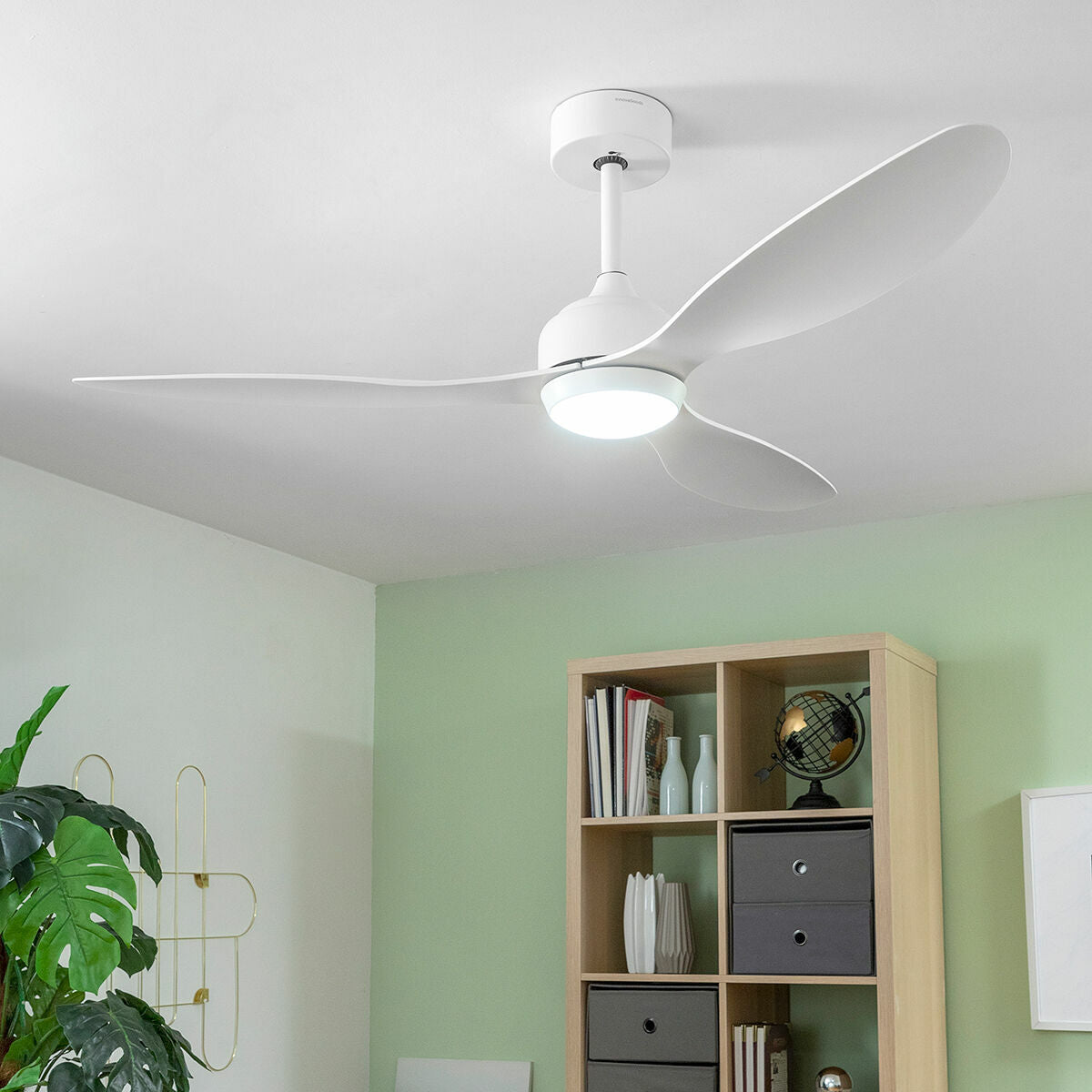 Deckenventilator mit LED-Licht und 3 ABS-Flügeln Flaled InnovaGoods Weiß 36 W 52" Ø132 cm - Shop Hammer 