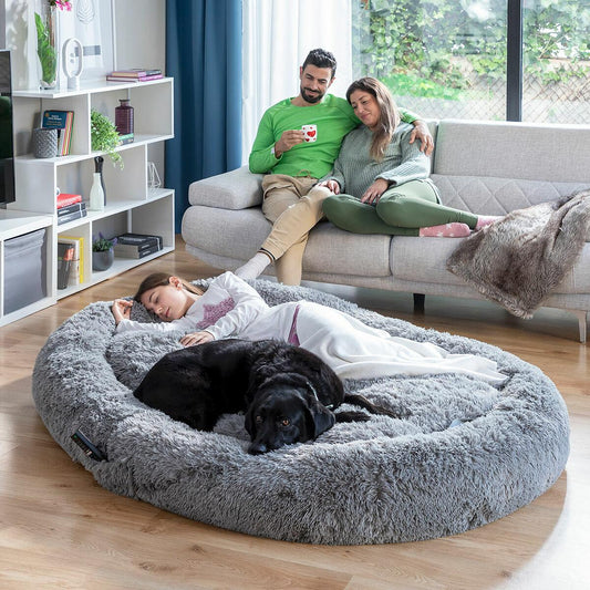 Hundebett für Menschen | Human Dog Bed XXL InnovaGoods Grey - Shop Hammer 