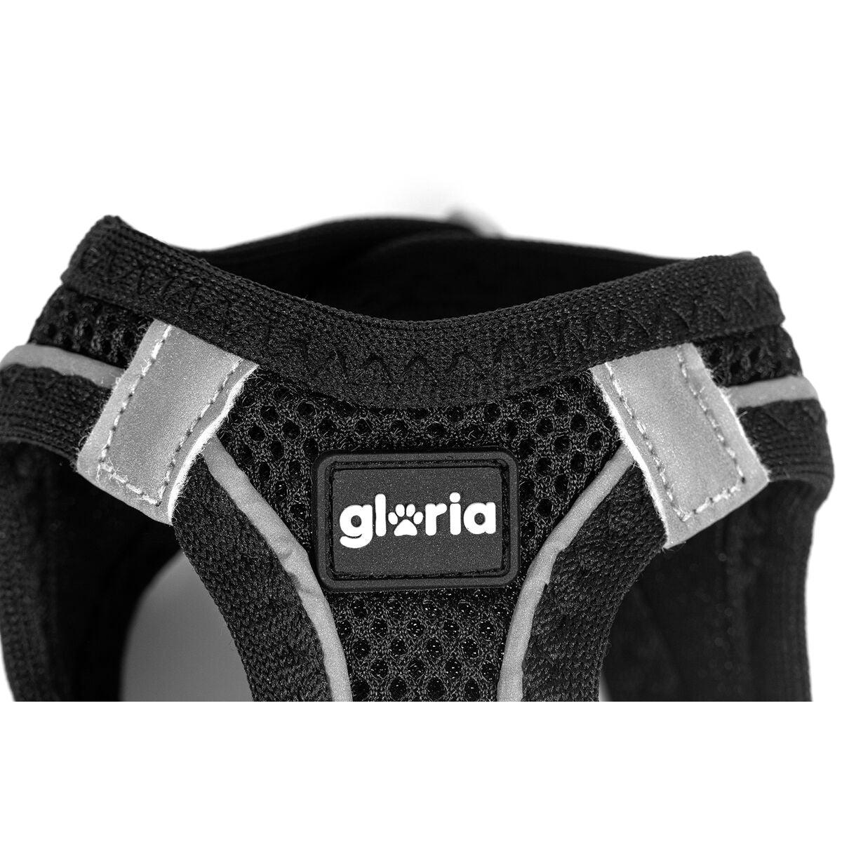 Hundegeschirr Gloria Trek Star 33,4-35 cm 51-52 cm Schwarz L - Shop Hammer 