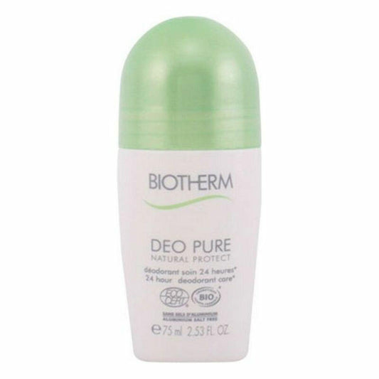 Roll-On Deodorant Deo Pure Natural Protect Biotherm BIOTHERM-496954 75 ml - Shop Hammer 