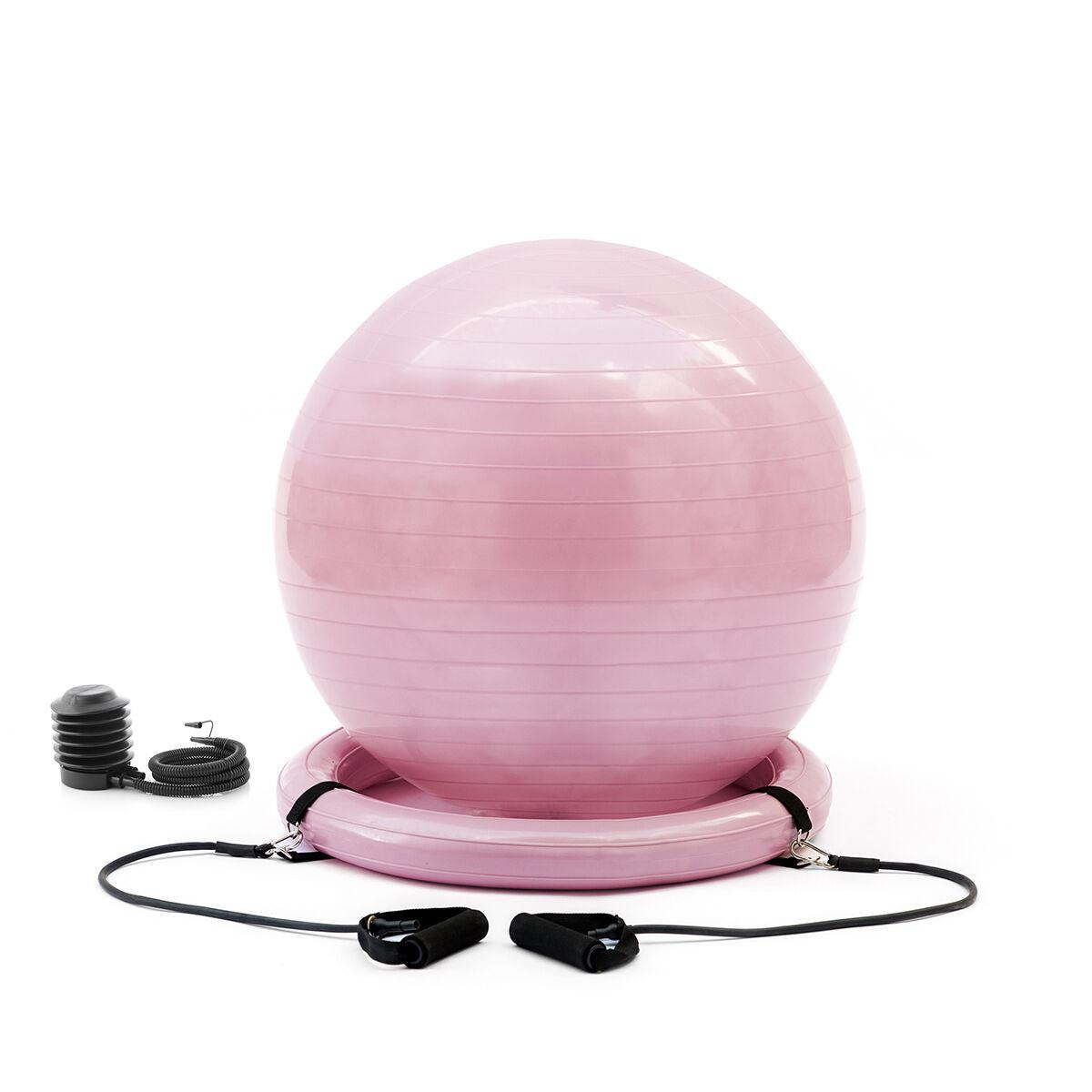 Yoga-Ball mit Stabilitätsring und Widerstandsbändern Ashtanball InnovaGoods - Shop Hammer 